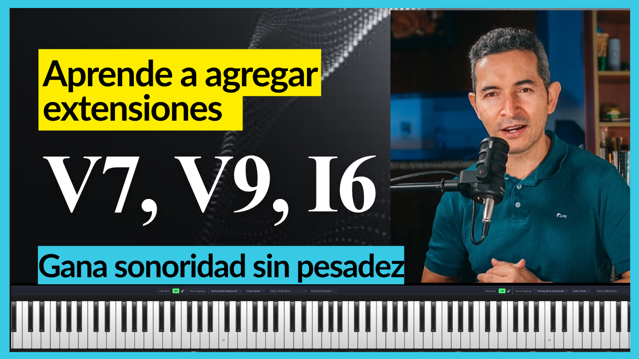 Aprende a conducir notas agregadas al acorde sin trabar la música.
