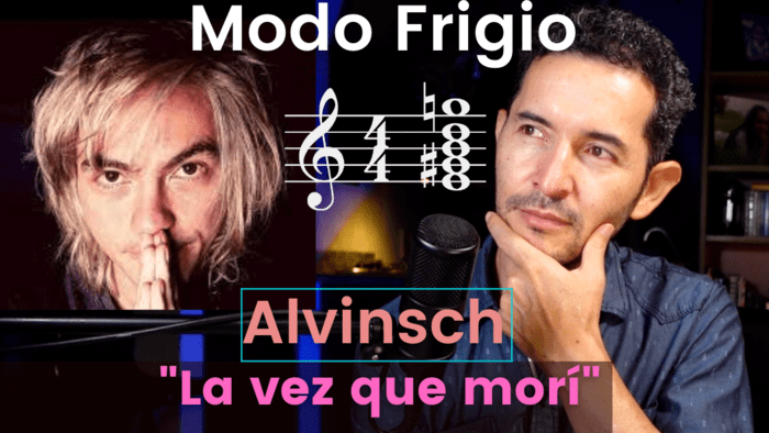 Acordes y partitura Alvinsch: "la vez que morí" (Flauta dulce, Guitarra y Piano) Canción Modo FRIGIO
