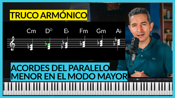 Cómo usar acordes prestados del modo paralelo menor para sofisticar tus arreglos
