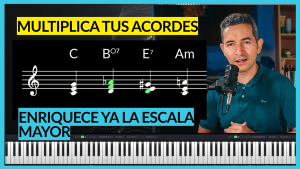 Cómo salir de los 7 acordes diatónicos usando los recursos del relativo menor