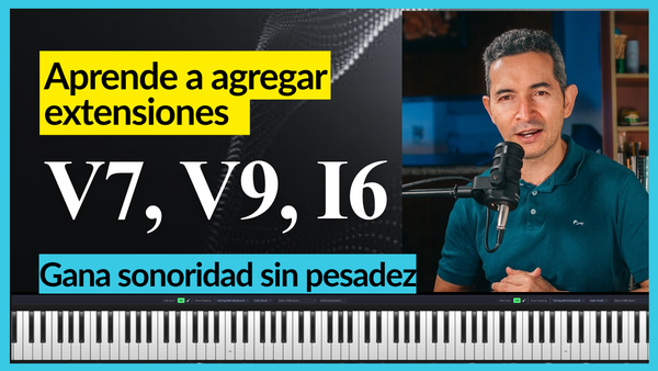 Aprende a conducir notas agregadas al acorde sin trabar la música.